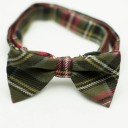 Dog Wool Tartan Plaid Bow Tie “George A. L.”
